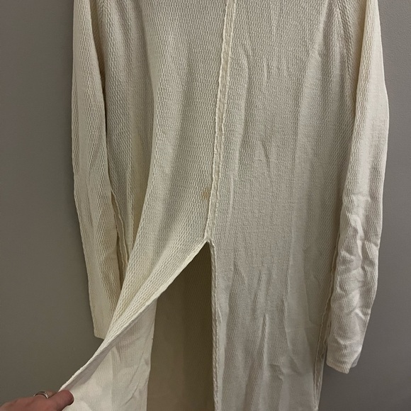 Free People Cream Turtleneck Long Sleeve Tunic - Picture 2 of 5